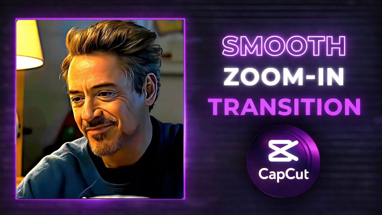 Tutorial on smooth zoom in transition in capcut - YouTube