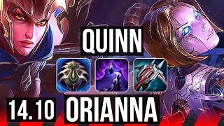 QUINN vs ORIANNA (TOP) | Rank 2 Quinn, 500+ games | BR Challenger | 14.10