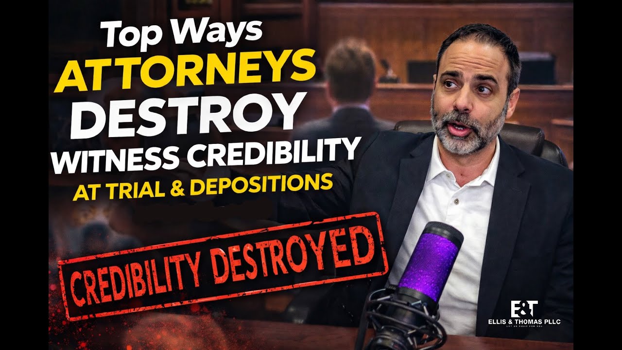 Top Ways Attorneys Destroy Witness Credibility at Trial & Deposition (Ellis & Thomas)