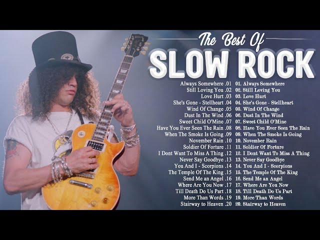 Aerosmith, Nirvana, Scorpions, Bon Jovi, GNR, Journey, Nazareth ||  Best Slow Rock of All Time class=