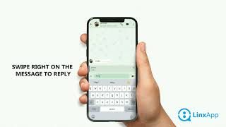 How can I reply to a message on LinxApp?