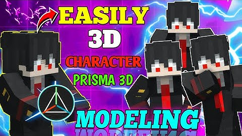 How to Model a Minecraft Character in PRISMA 3D | Step-by-Step Tutorial (Beginner Friendly)