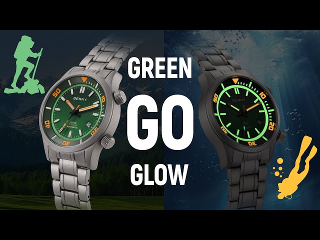 This Green Diver Is Ready to Go! BERNY 2025 Original Titanium Dive