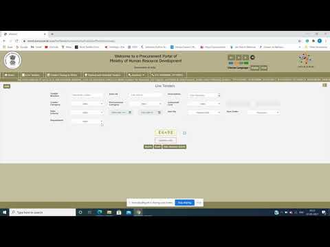 How to search  tenders in Ewizard portal.