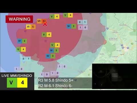 2022 Esmeraldas, Ecuador Earthquake with Earthquake Early Warning