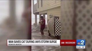 Naples Man Rescued Cat Stranded In Hurricane Ians Storm Surge