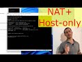 How to enable nat and host only network on ubuntu server in virtualbox
