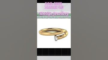 ||🔷How to Design Nail Ring in Matrix 9.0🔷|| #Matrix 9 #rhino matrix tutorial #rhino matrix tips
