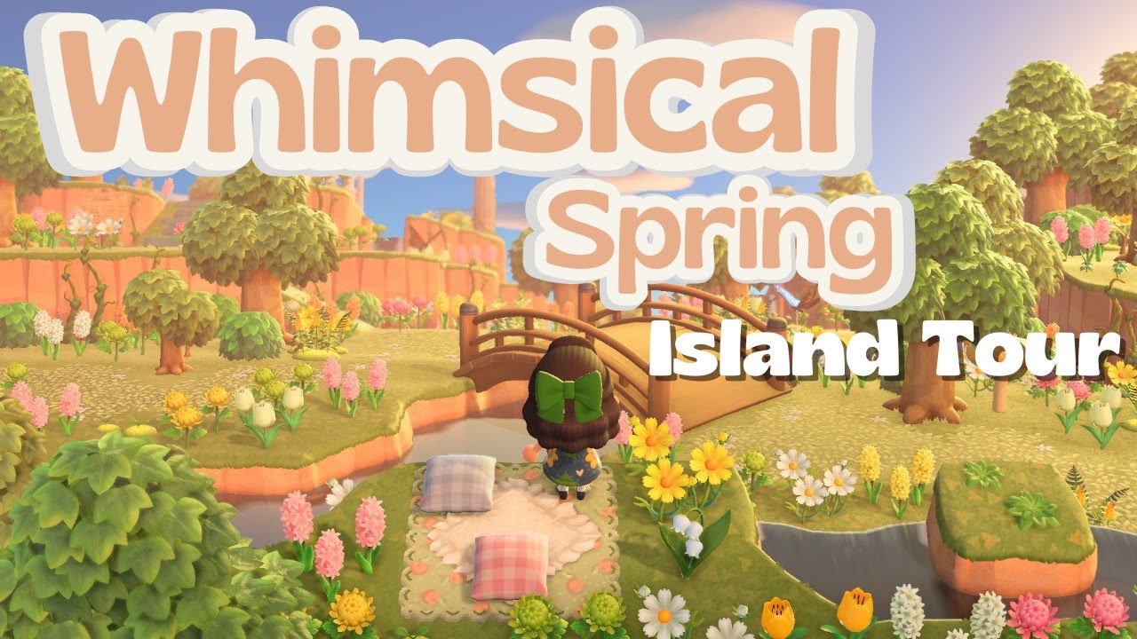 Whimsical Spring Island | ACNH Island Tour | Animal Crossing - YouTube