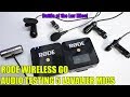 RODE WIRELESS GO Sound Testing 5 Different Lavalier Mics - Rode smartlav+ -Purple Panda- Sony ECMCS3