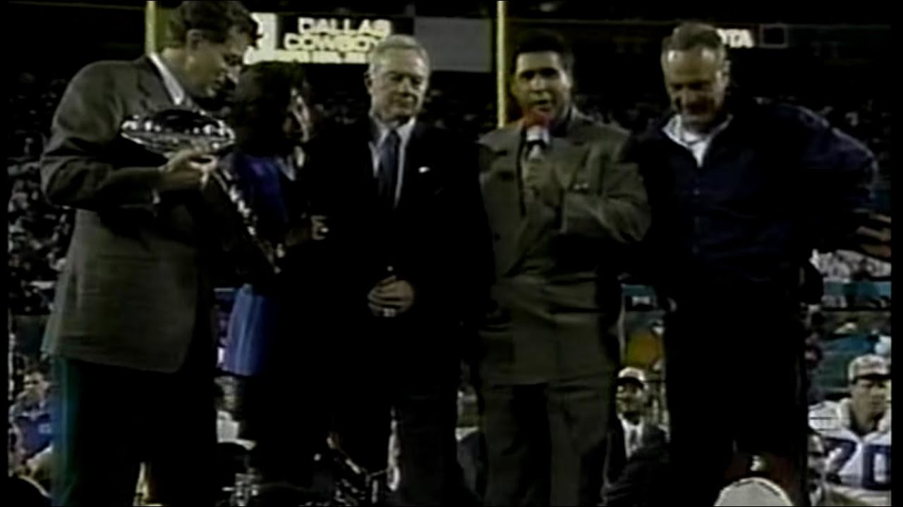 SUPERBOWL XXX post game and Trophy