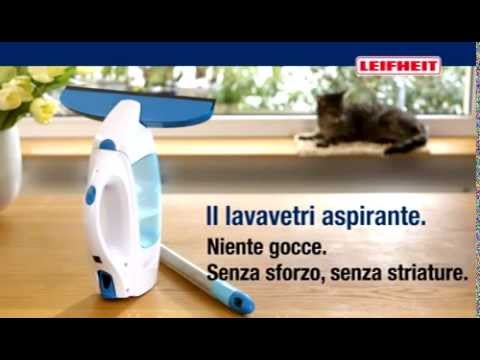 Leifheit Lavavetri aspirante Fensterwischer Leifheit Rosi Store - YouTube