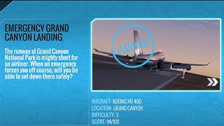 Emergency Grand Canyon landing
