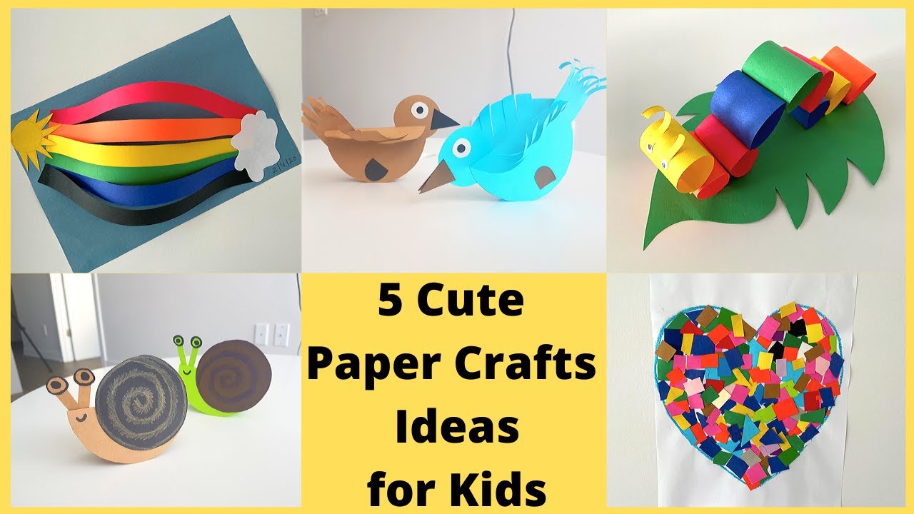 Diy Paper Crafts For Kids | Handmade Paper Things To Keep Kids Busy | Cool Crafts  Ideas For Children - Youtube