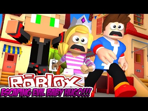Escaping From Evil Baby Hugo Roblox Obby Facecamw - baby leah plays roblox youtube