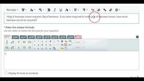 Blackboard training: MCQ Question Types