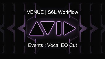 VENUE | S6L Events and Momentary Snapshots — Vocal EQ Cut
