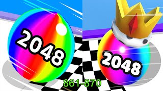 Ball Run 2048 VS Ball Merge 2048 Android iOS Gameplay Level 861-870 screenshot 5