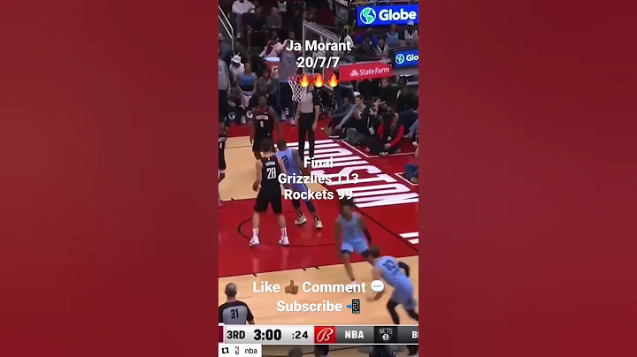 Ja Morant Goes Up & Under 🏀 #NBA #JaMorant #Memphis #Grizzlies #Houston #Rockets #GTASports #Shorts - DayDayNews