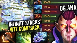 Dota 2 Unlimited Stacking Tactic by OG Teammate - COMEBACK farming Carry Anti-Mage by ANA screenshot 1