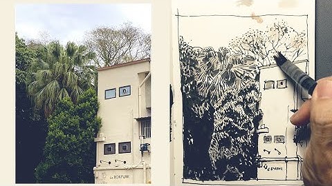 Creating textures with pen and ink