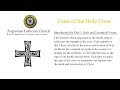 Feast of the Holy Cross, Transferred September 9, 2018