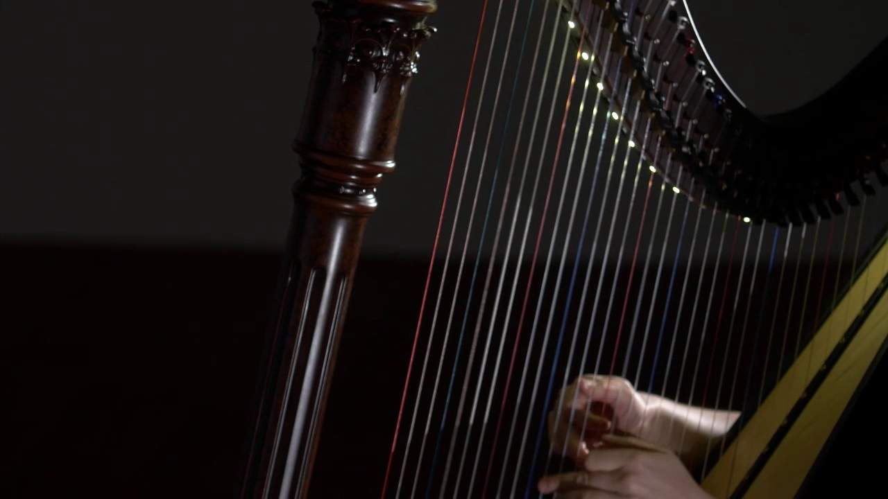 Classic 34 string Folk Harp by Sweeney Creations - Jesu