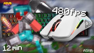 480 fps On Hive Skywars 12 minutes chill & Keyboard And Mouse Sounds