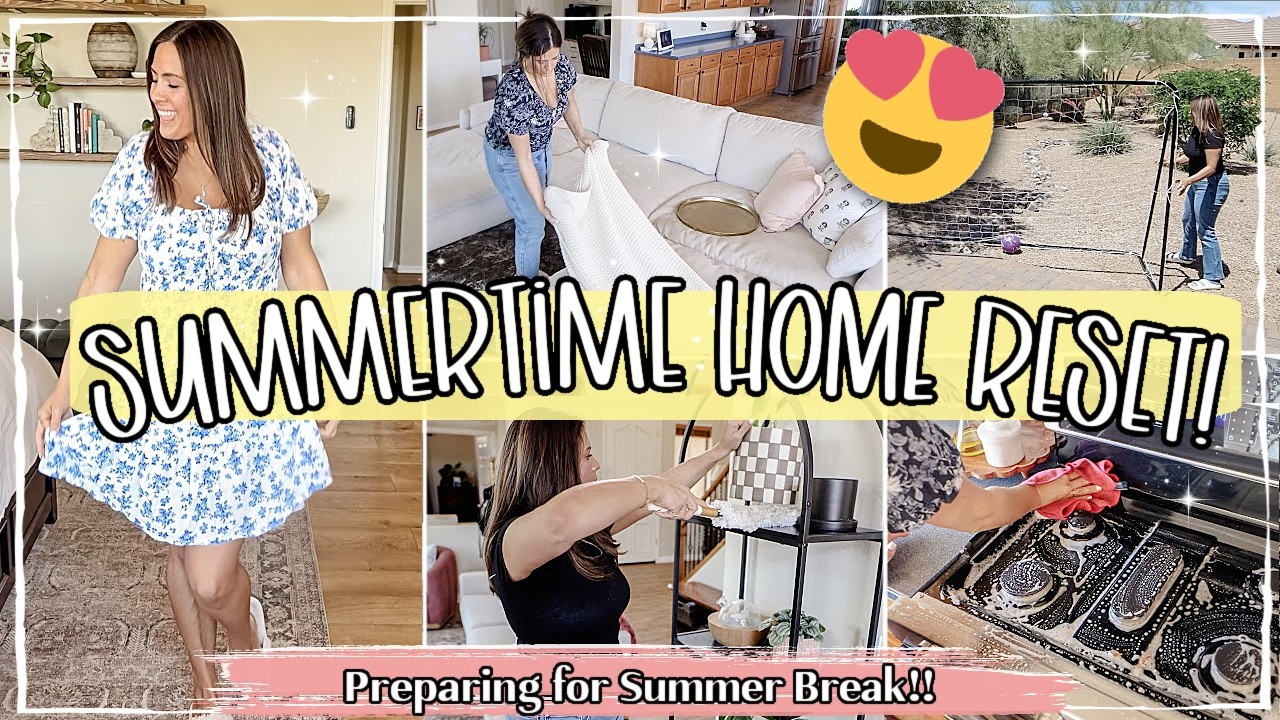 NEW! SUMMER HOME RESET & REFRESH :: GROCERY HAUL & PREPPING MY HOME FOR SUMMER AS A SINGLE MOM OF 3