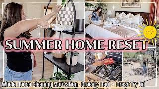 NEW! SUMMER HOME RESET & REFRESH :: GROCERY HAUL & PREPPING MY HOME FOR SUMMER AS A SINGLE MOM OF 3