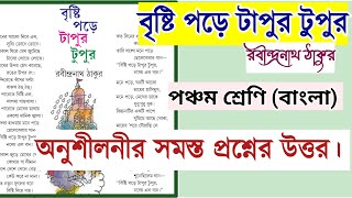 বৃষ্টি পড়ে টাপুর টুপুর কবিতার ...