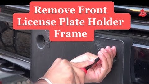 How to Remove Front License Plate Holder Frame 2019 | Lincoln Navigator L