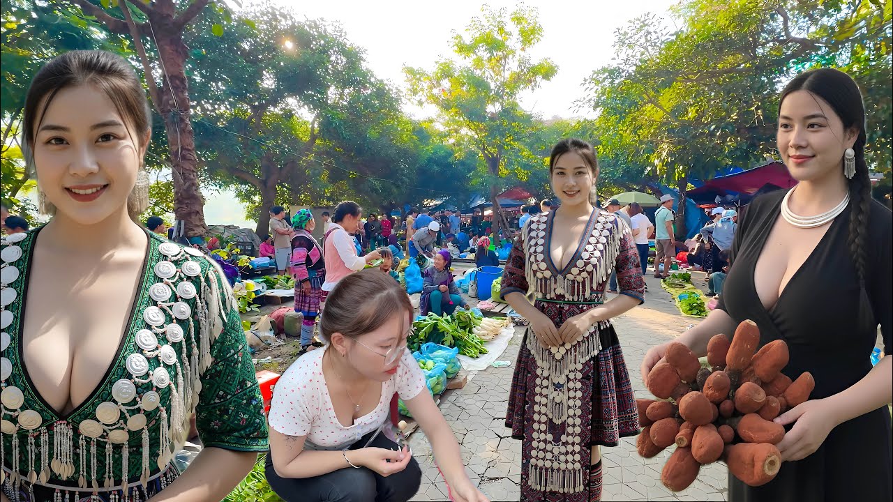 Gái Xinh Bán Đồ Bổ Dương Ở Chợ Phiên Các Chú U50 Đua Nhau Mua Về Để Phục Vụ Quý Bà - Lượng Tây Bắc