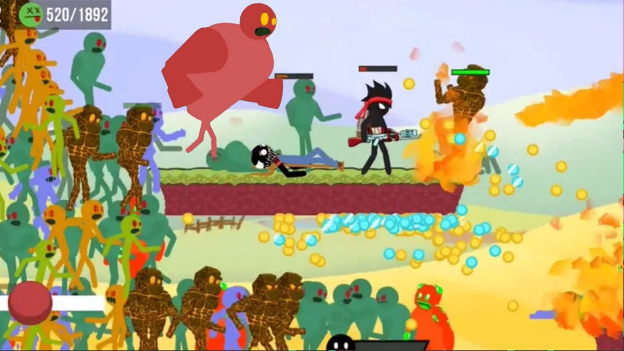 Stickman vs 1800 Zombies & BOSS!! Chapter 3 Level 148-152