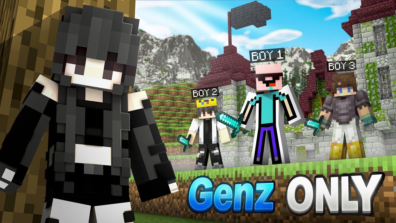 I Joined "GENZ ONLY" Minecraft Server!
