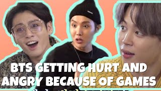 BTS getting hurt and angry because of games