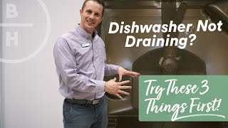 Dishwasher not Draining  Easy Fix!