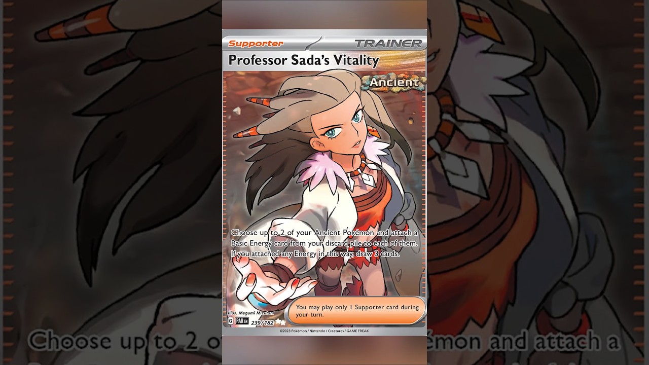 professor sada pokemon card Professor's Research (Professor Sada) - 240/198 main image 1