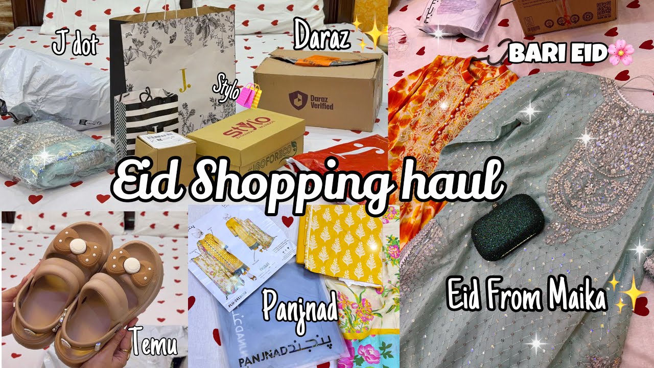 Eid Shopping Haul 2025 | Clothes, Accessories & More 🛍️ - Bari Eid + Eidi From Mayka
