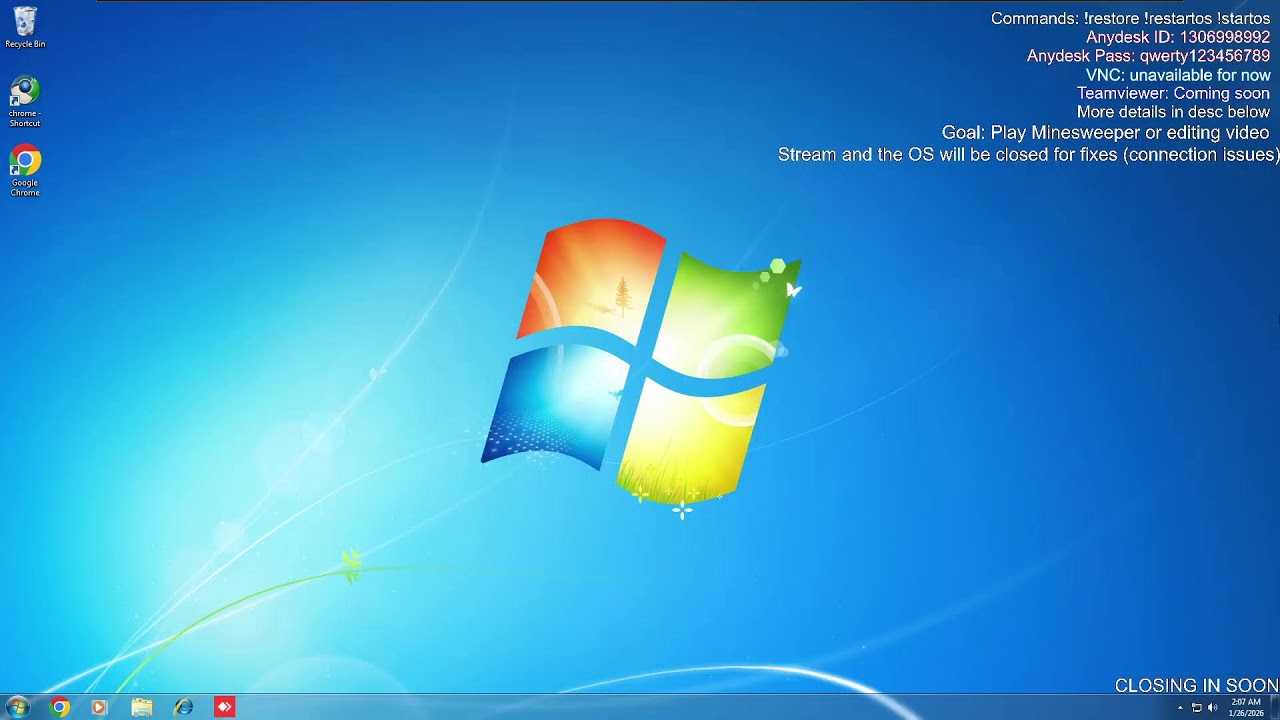 Chat uses Windows 7 (Anydesk & VNC) (Replay of 1)