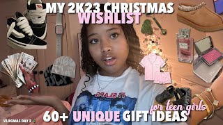 MY CHRISTMAS WISHLIST & 60+ *UNIQUE* GIFT IDEAS *for teen girls* | VLOGMAS DAY 2 🎄