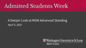 ASW Live Session: A Deeper Look at MSW Advanced Standing