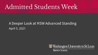 Famous ASW Live Session: A Deeper Look at MSW Advanced Standing Wealth