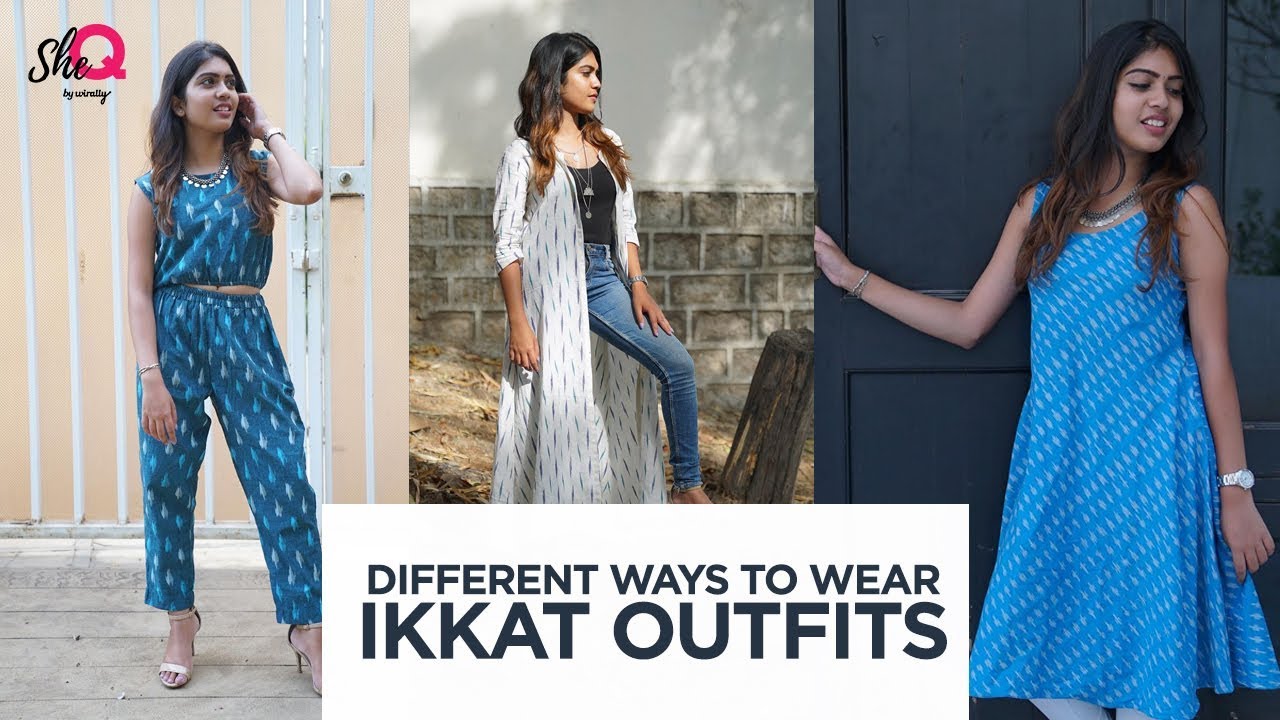 How to style Ikkat outfit in different ways|| sheQ by wirally|| Tamada ...