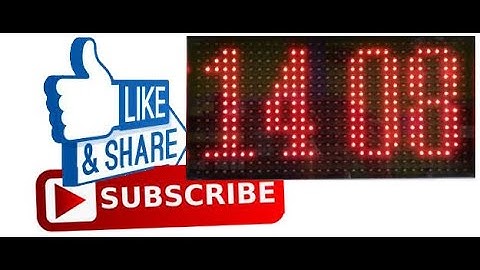 Langkah2 buat Jam Digital P10  Single  Warna,...Untuk PEMULA yg langsung Berguna.