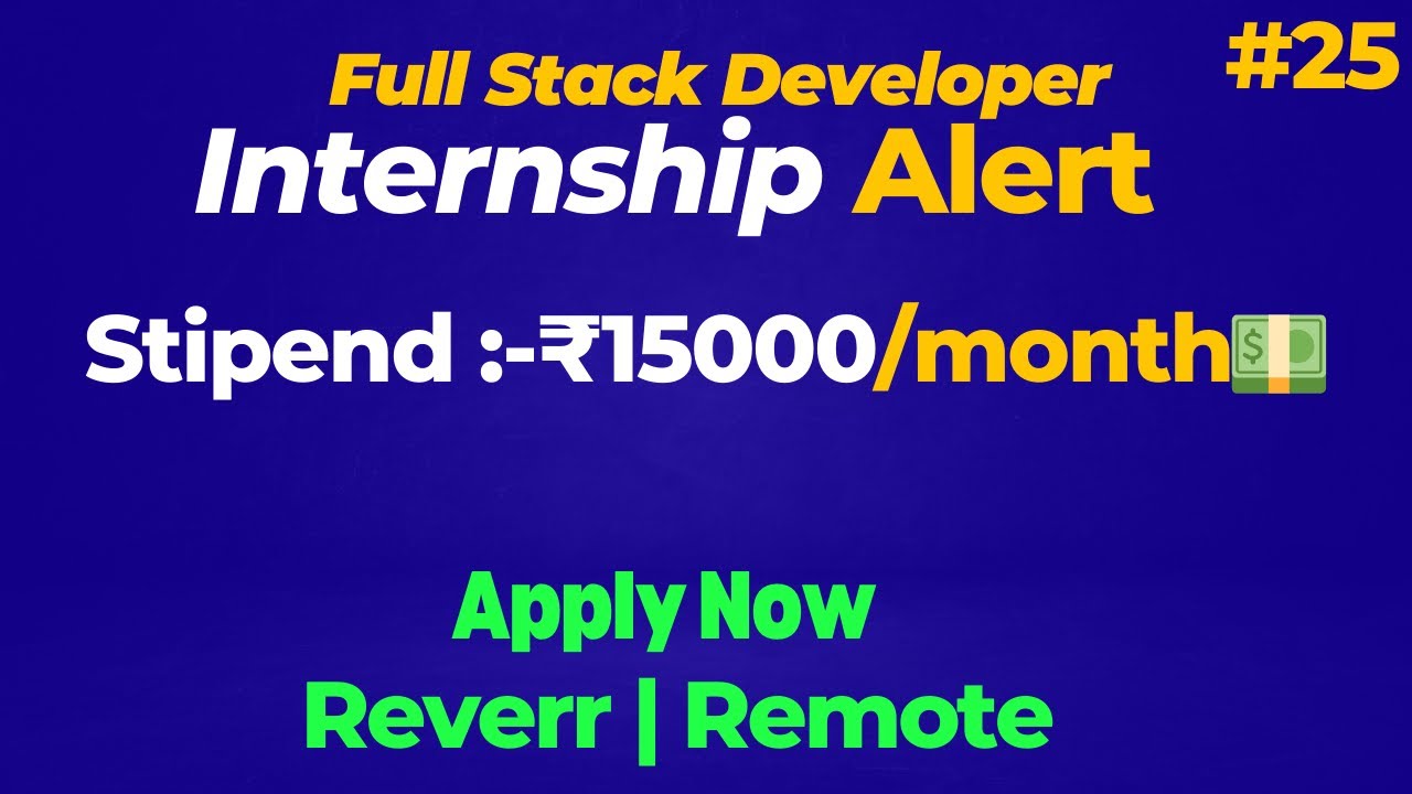 Fullstack Developer Internship | #internship #jobs #job #codeserver # ...