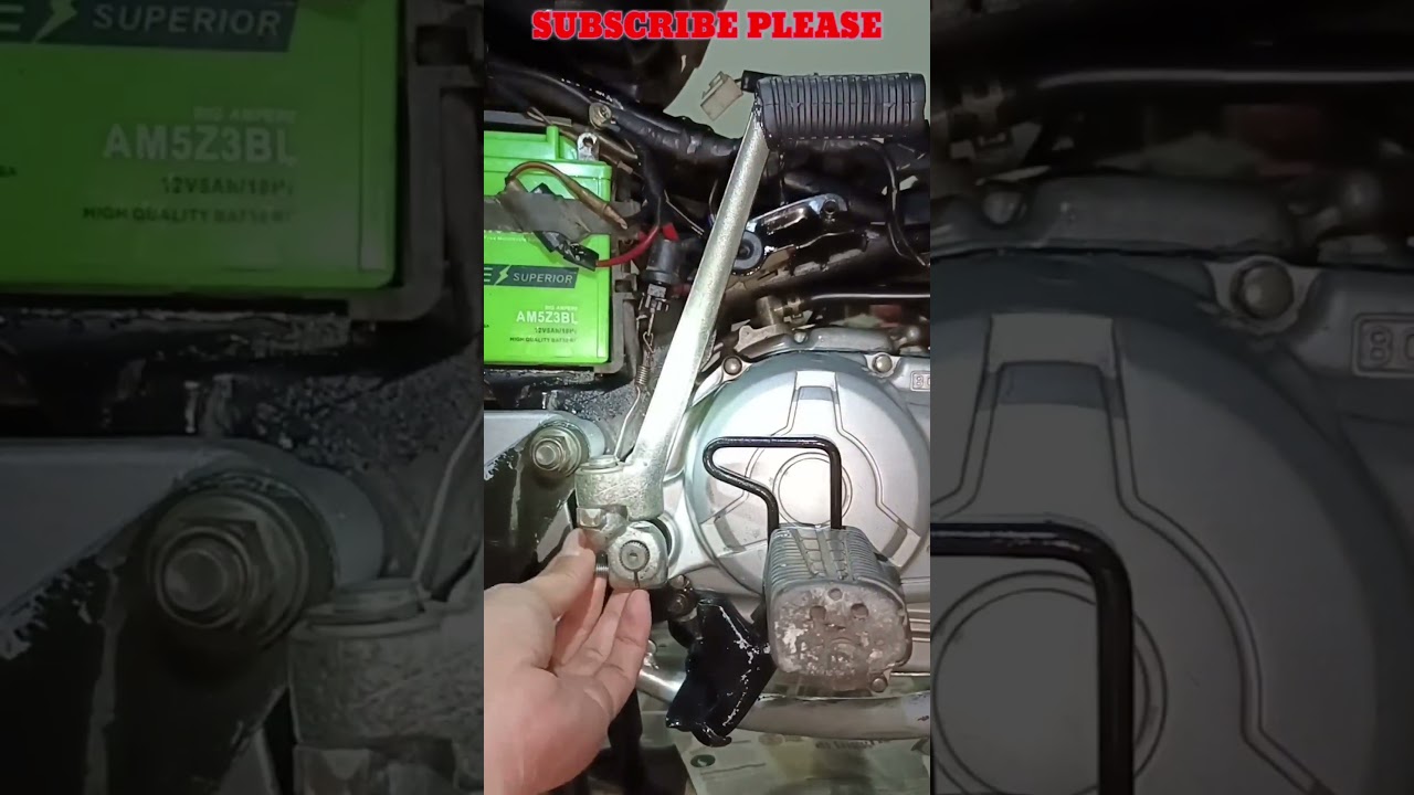 Pasang Engkol Kick Starter. 