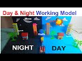 Day and night working model for science exhibition project  diy at home easily  diy pandit
