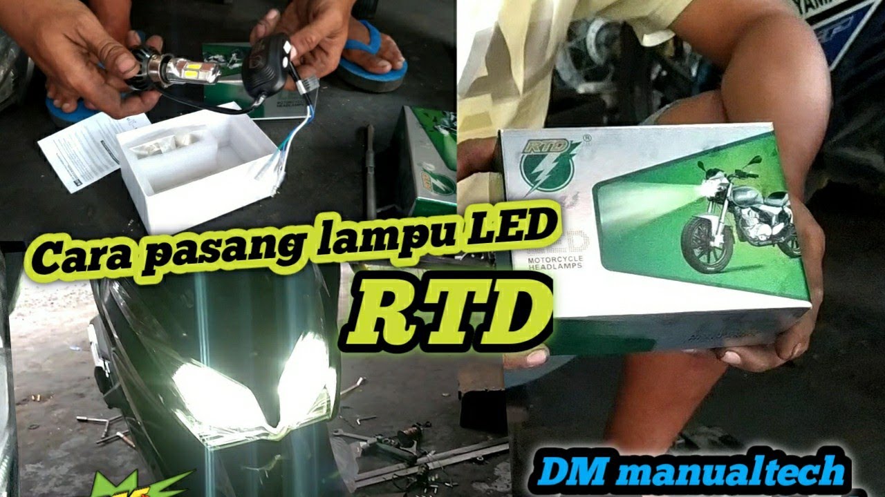 Cara pasang lampu LED RTD di motor Vario 125