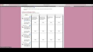 Grading Across content Areas Using Rubistar